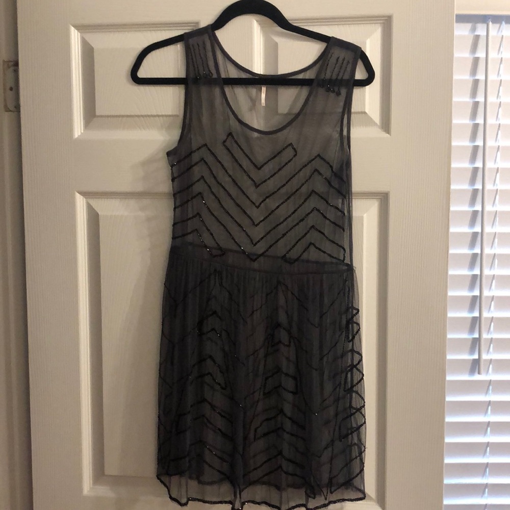 Free People Embellished Slip Dress